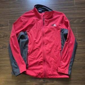 The North Face Vibrant Red and Charcoal Performance Jacket